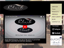 Tablet Screenshot of clarksalon.com